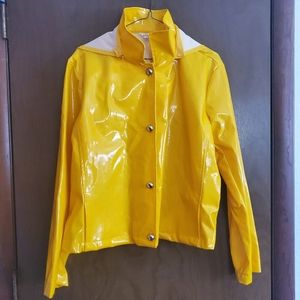 Meaveor Yellow Cropped Rain Jacket